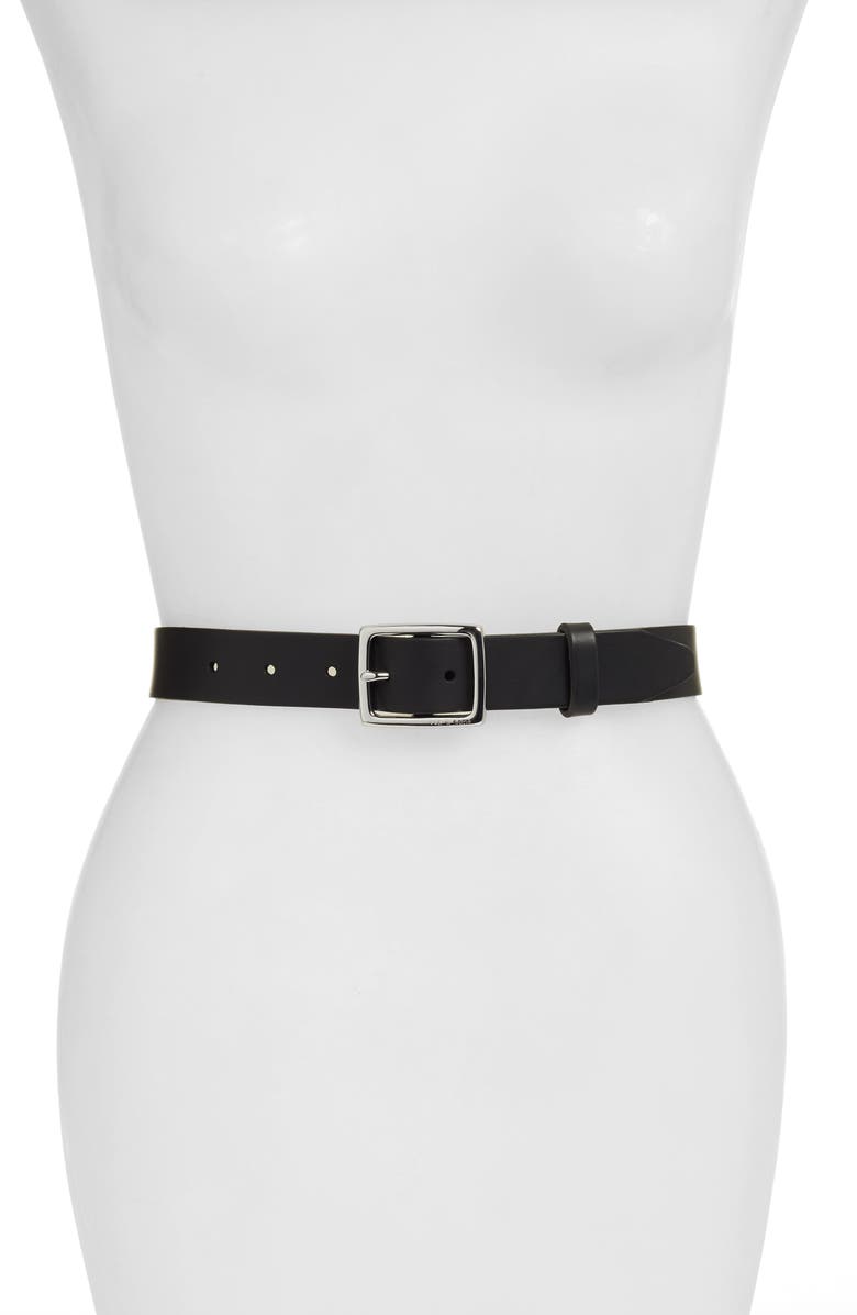rag & bone Boyfriend Leather Belt, Alternate, color,