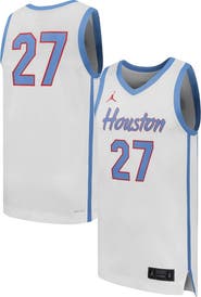 Jordan Brand Men's Jordan Brand #27  White Houston Cougars Replica Basketball Jersey
