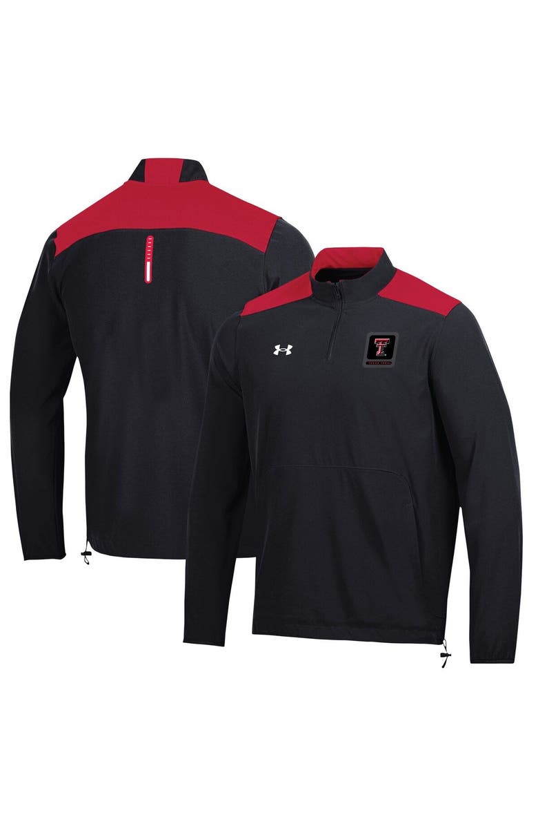 Under Armour Men's Under Armour Black Texas Tech Red Raiders 2023 Motivate Half-Zip Top, Main, color, Black