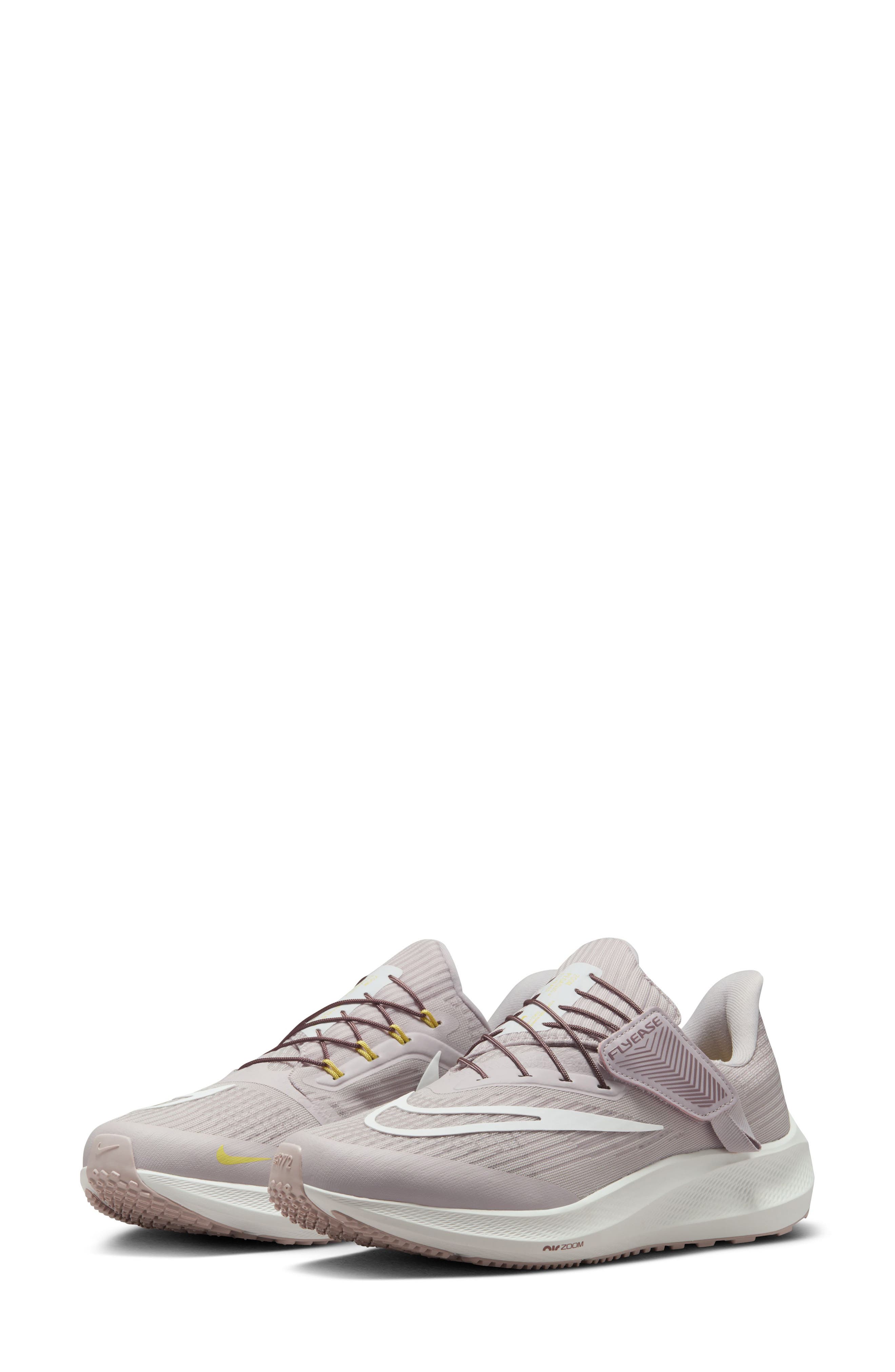 Nike Air Zoom Pegasus 39 Flyease Running Shoe, Main, color, Platinum Violet/ Mauve/ Gold
