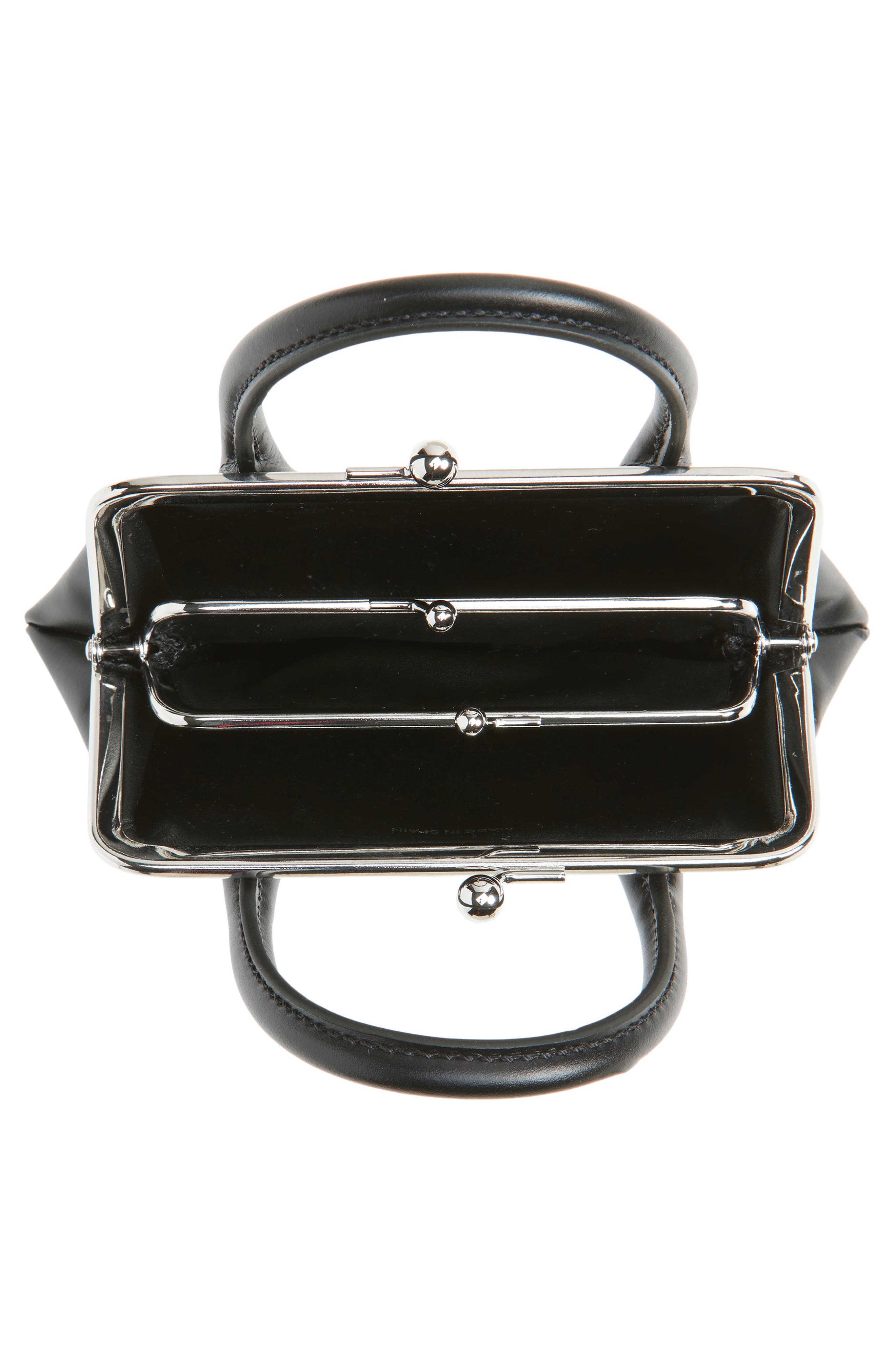Comme des Garçons Medium Frame Top Handle Bag, Alternate, color, Black