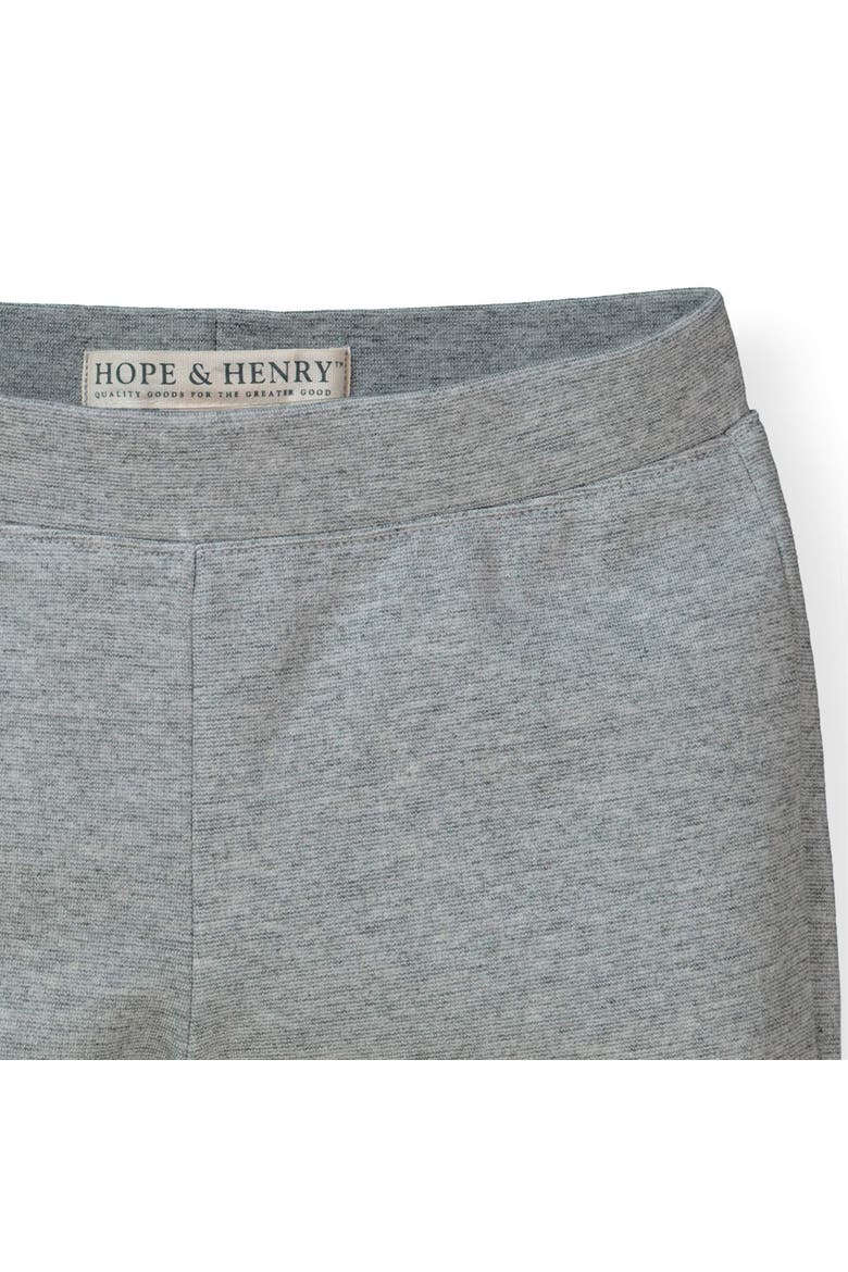 Girls' Button Cuff Ponte Pant, Toddler, Alternate, color, Heather Grey Button Cuff