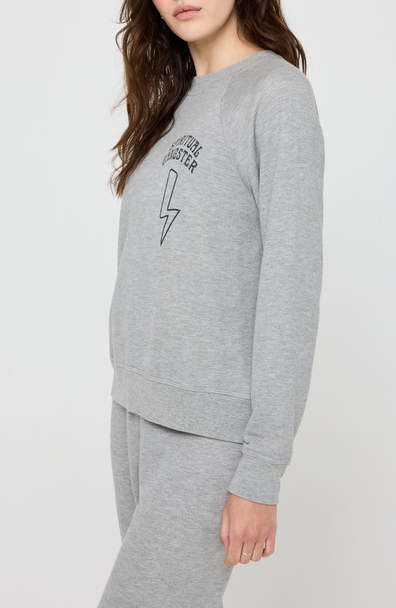 Spiritual Gangster Essence Forever Crewneck Sweatshirt, Alternate, color, Heather Ash