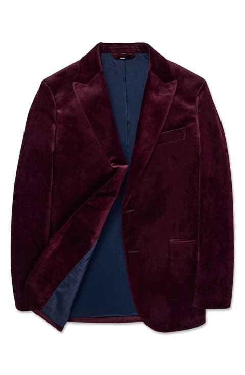 Jetsetter Slim Fit Velvet Blazer
