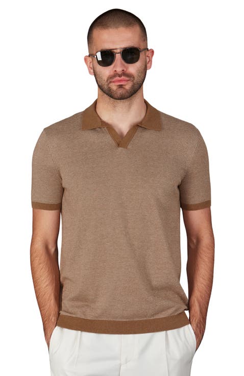 Cotton Fishermans Buttonless Polo Shirt