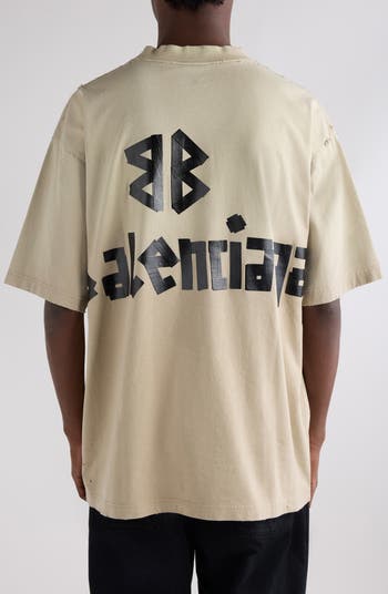 Balenciaga Medium Fit Tape Type Logo Graphic T-Shirt | Nordstrom