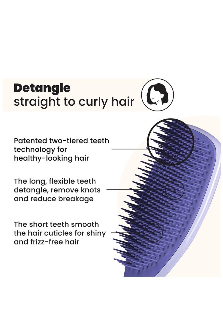 Ultimate Detangler Hairbrush - Straight to Wavy, Alternate, color, LILAC PURPLE