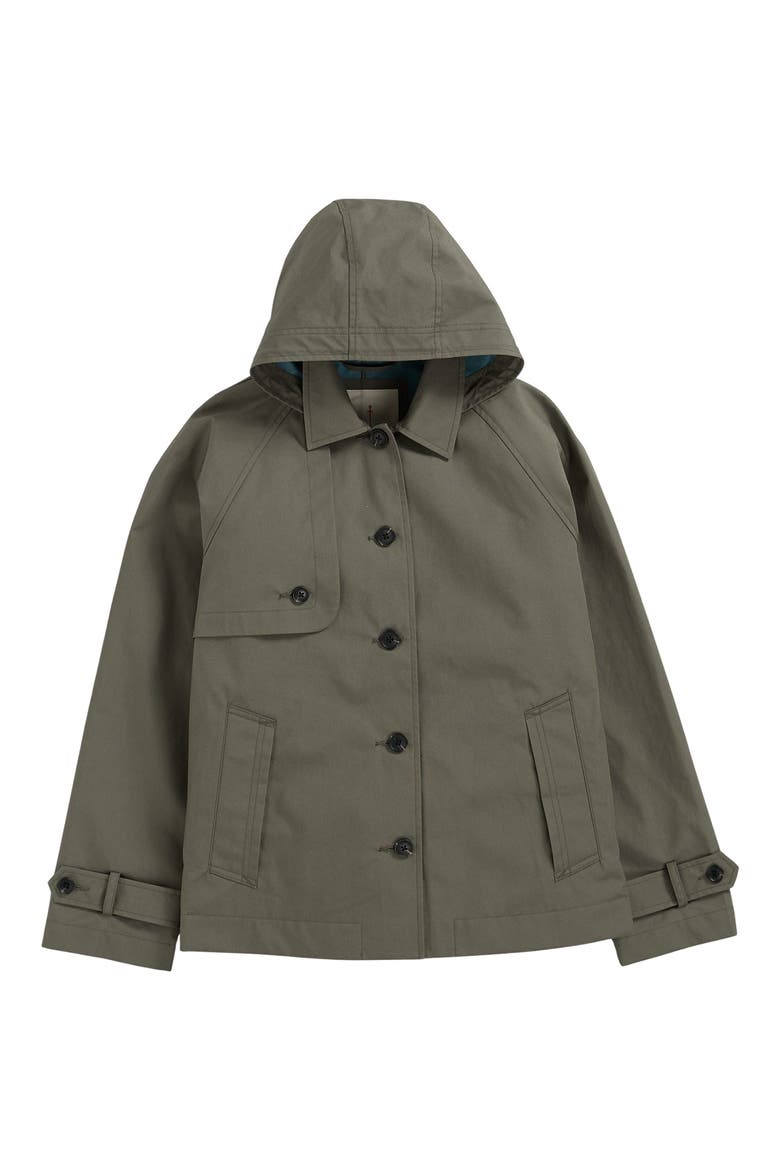 Neap Tide Waterproof Organic Cotton Jacket with Removable Hood, Alternate, color, LIGHT NORI