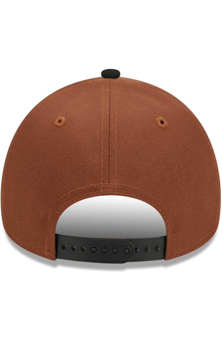 New Era Men's New Era Brown/Black Buffalo Bills Harvest A-Frame 60th Anniversary 9FORTY Adjustable Hat, Alternate, color, 