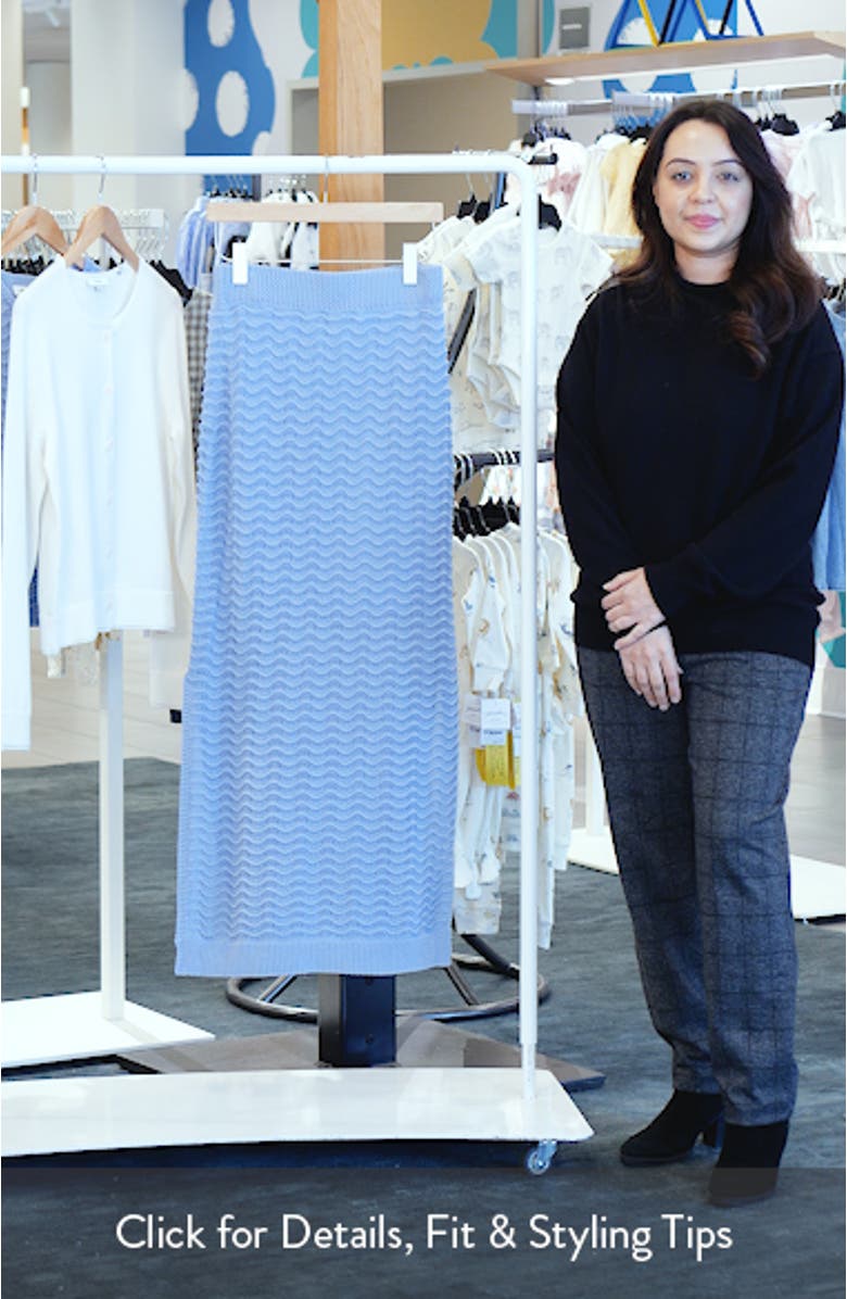 Wave Pointelle Knit Skirt, sales video thumbnail