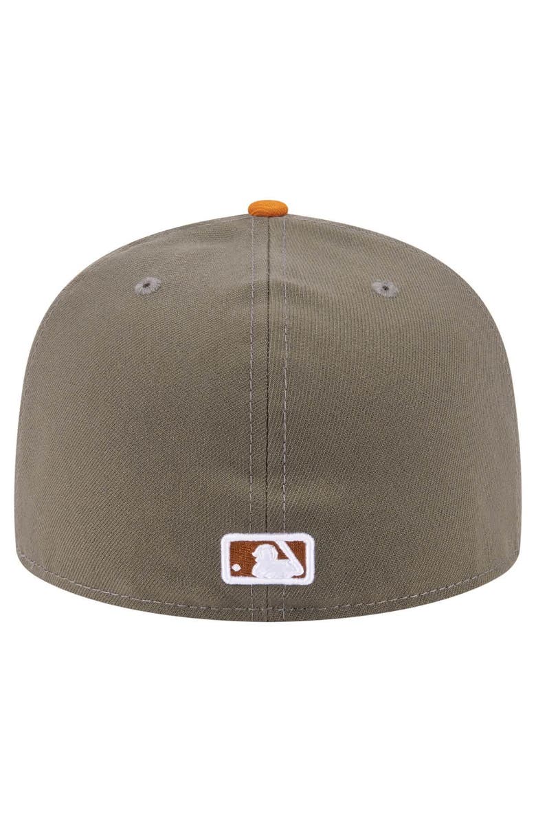 New Era Men's New Era Olive/Orange Chicago Cubs Two-Tone Color Pack A-Frame 59FIFTY Fitted Hat, Alternate, color, Olive