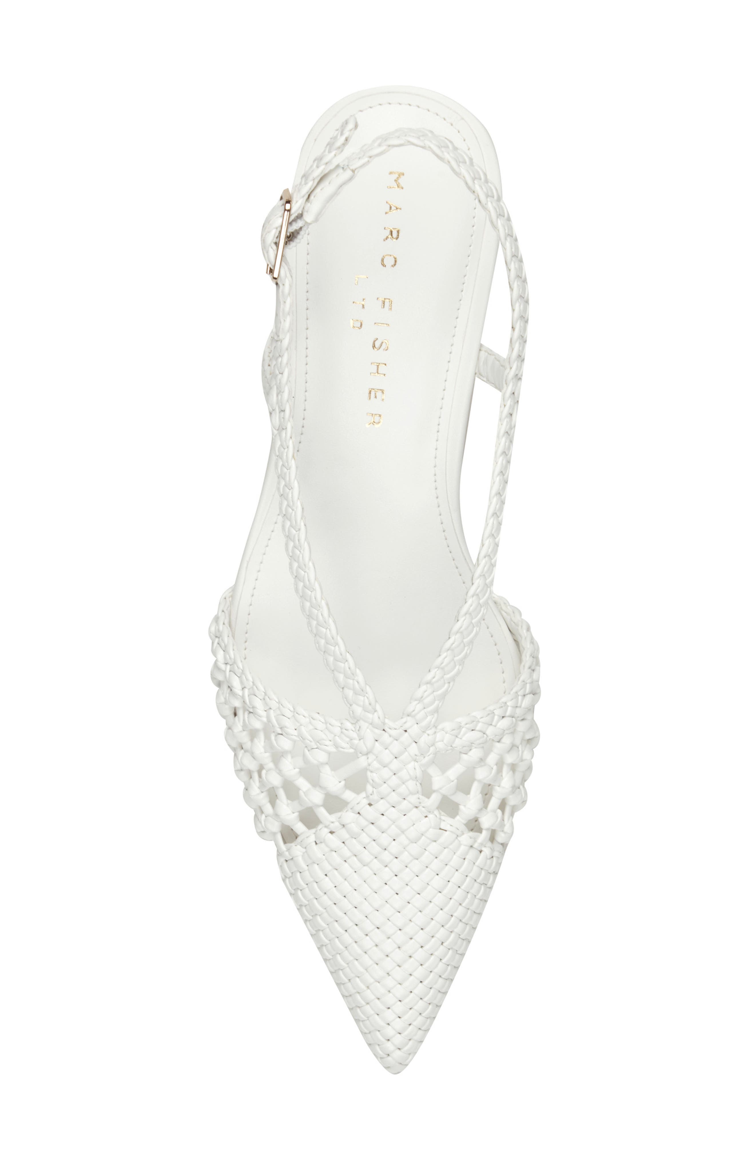 Marc Fisher LTD Reagan Slingback Pump, Alternate, color, White