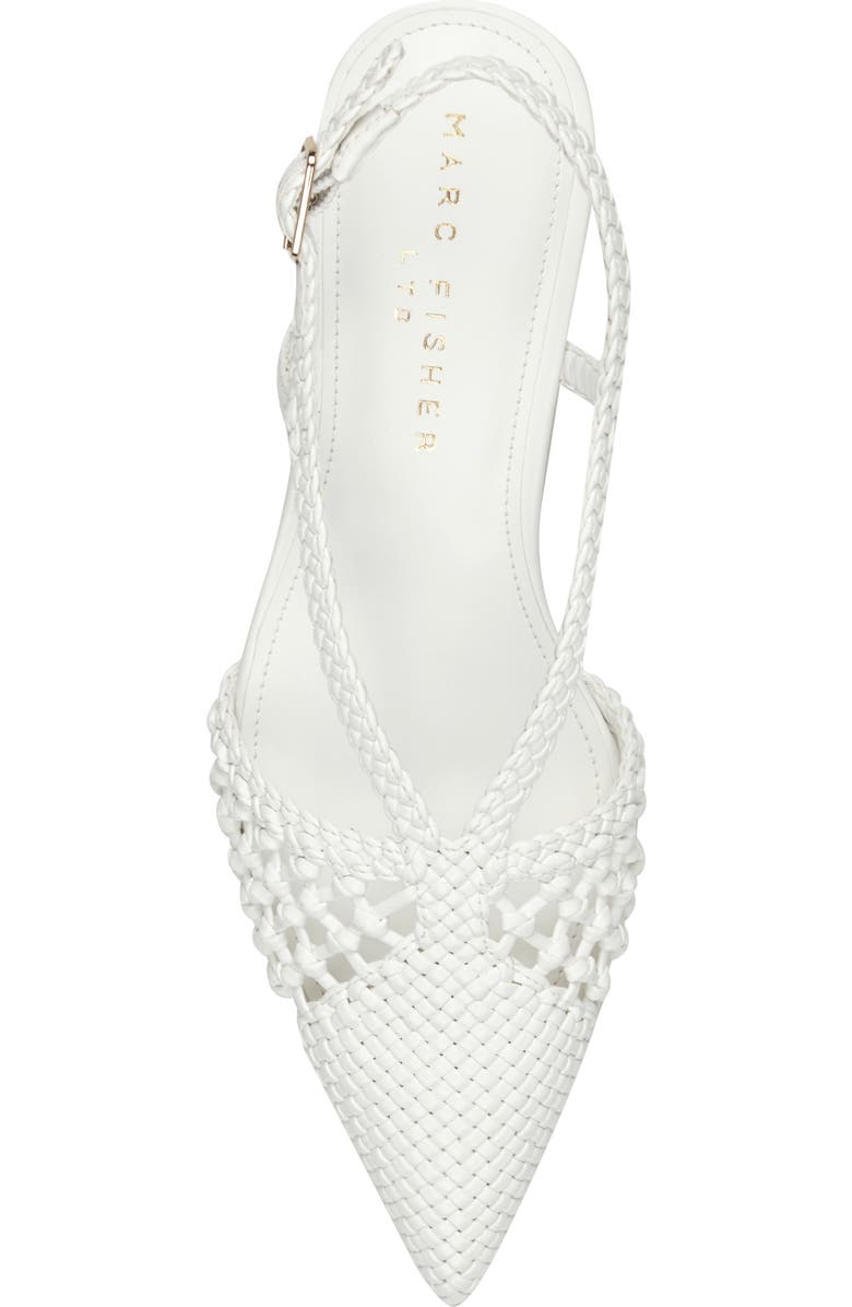 Marc Fisher LTD Reagan Slingback Pump, Alternate, color, White