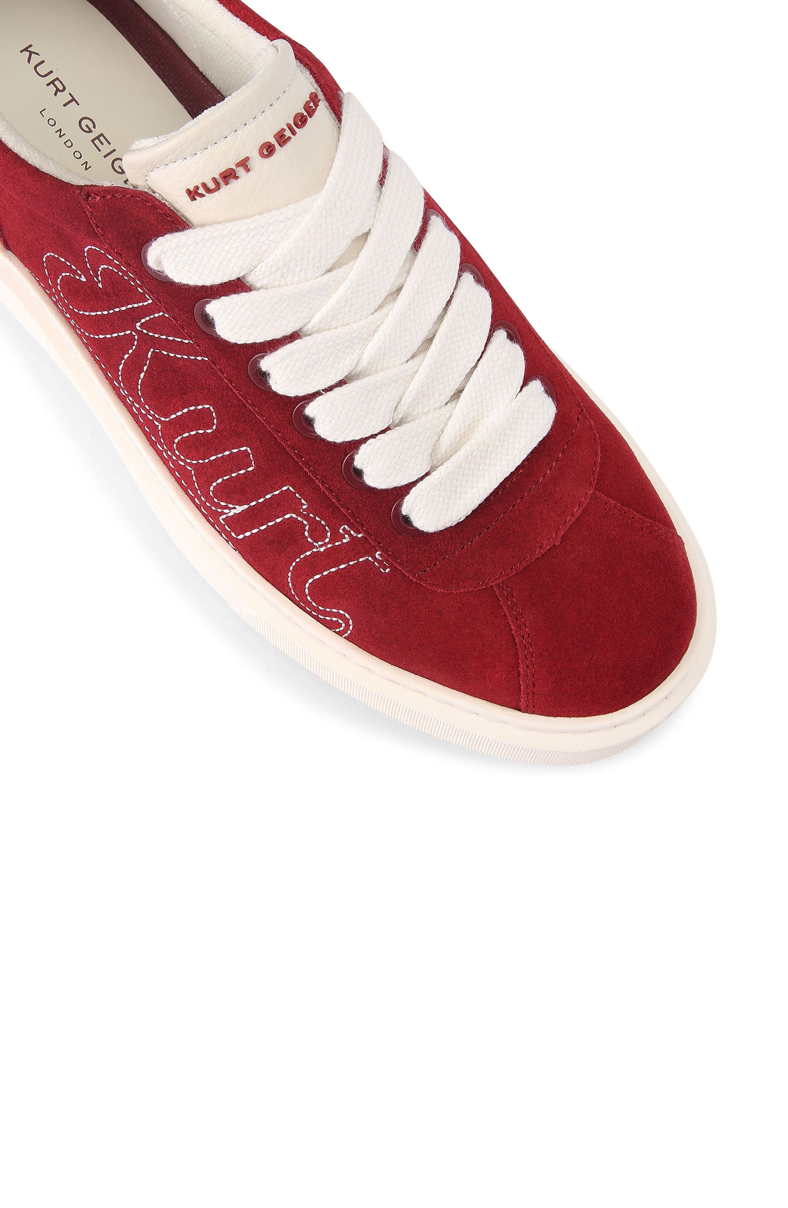 Kurt Geiger London Albion Retro Low Top Sneaker, Alternate, color, Red
