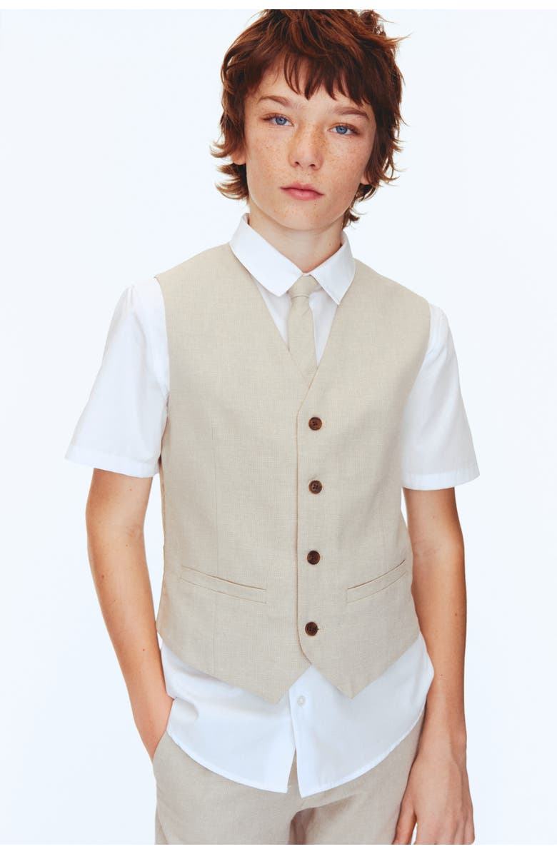 H&M 3-piece Dressy Set, Alternate, color, Light Beige/White