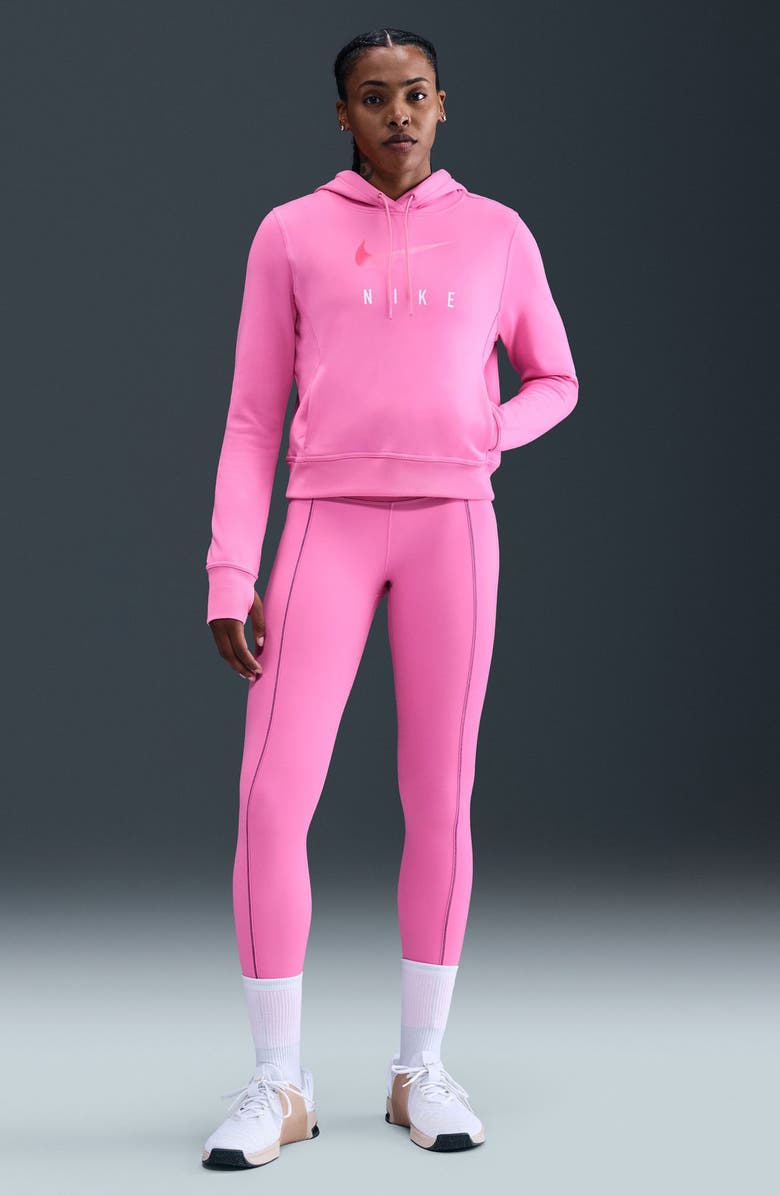 Nike One Therma-FIT Hoodie, Alternate, color, Playful Pink