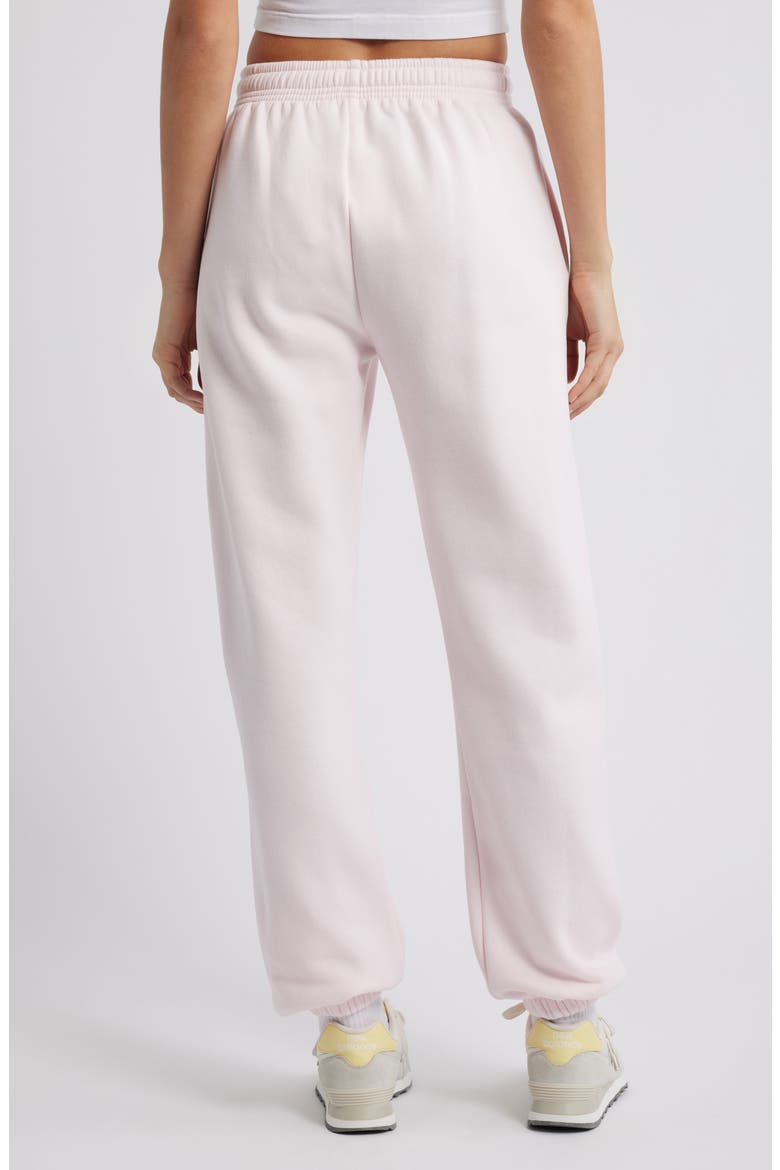 Puffy Logo Sweatpants, Alternate, color, PINK