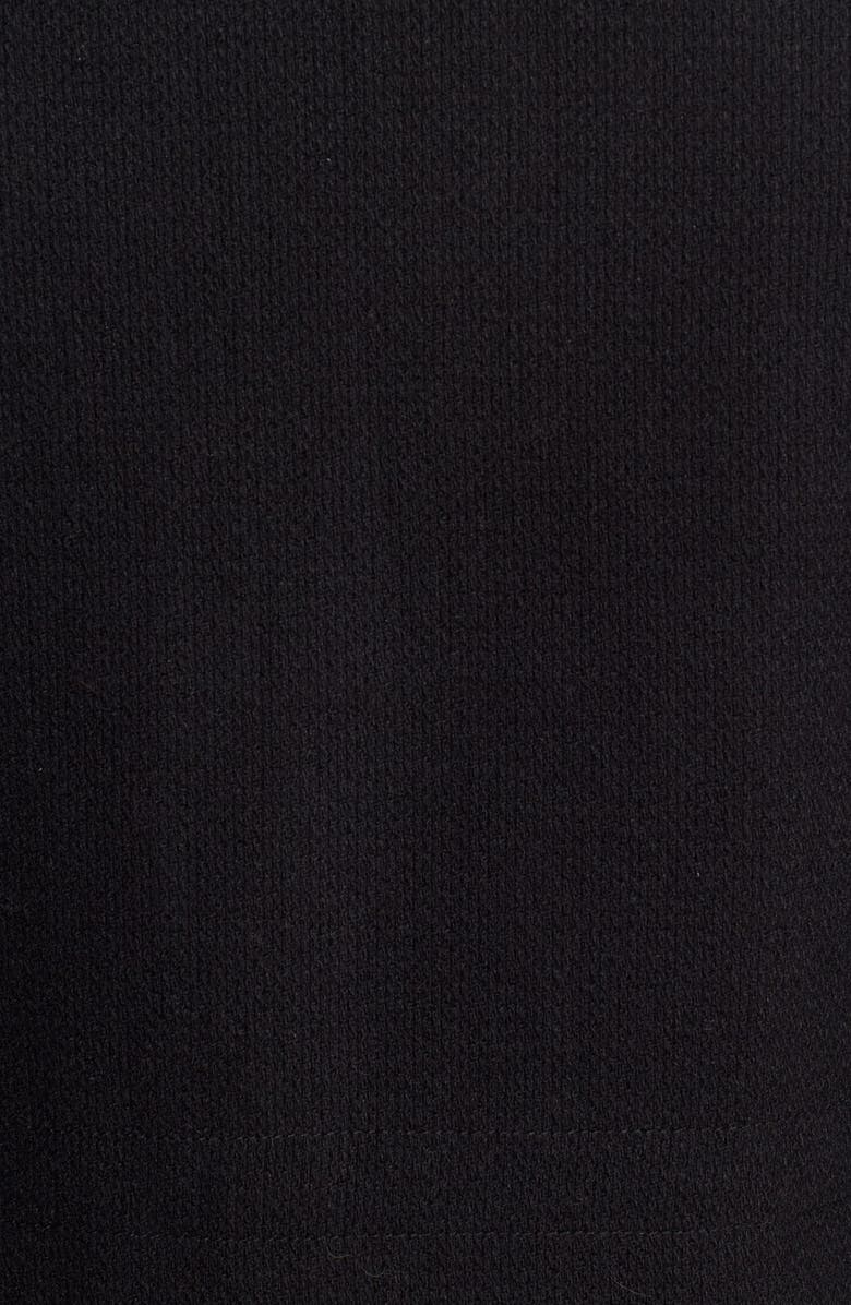 Black Rivet Wool Blend Hooded Military Jacket, Alternate, color, 