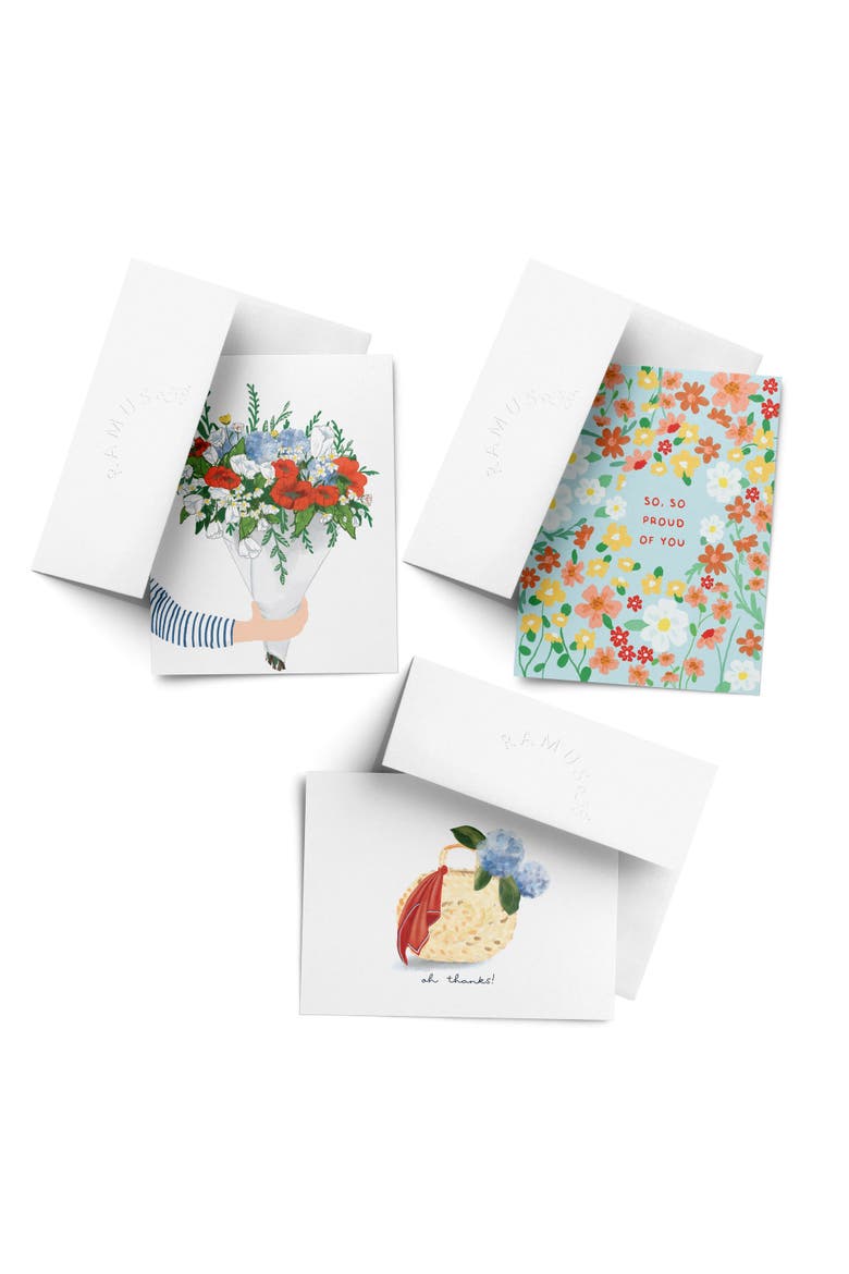 Everyday Greeting Card Pack (3ct) "Bouquet, Oh thanks, Proud", Main, color, Multi-Pack