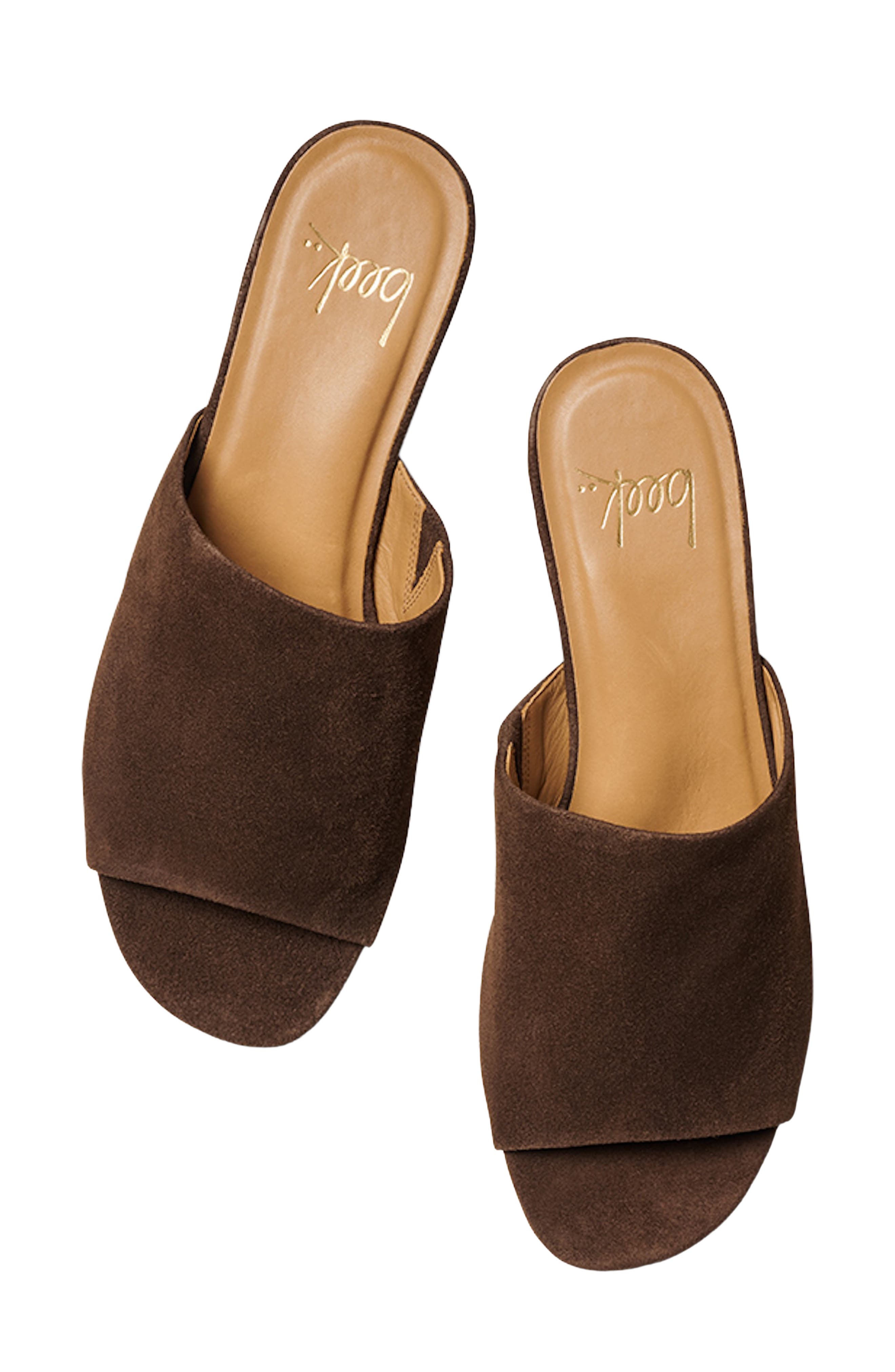 Stilt Slide Sandal, Alternate, color, COFFEE