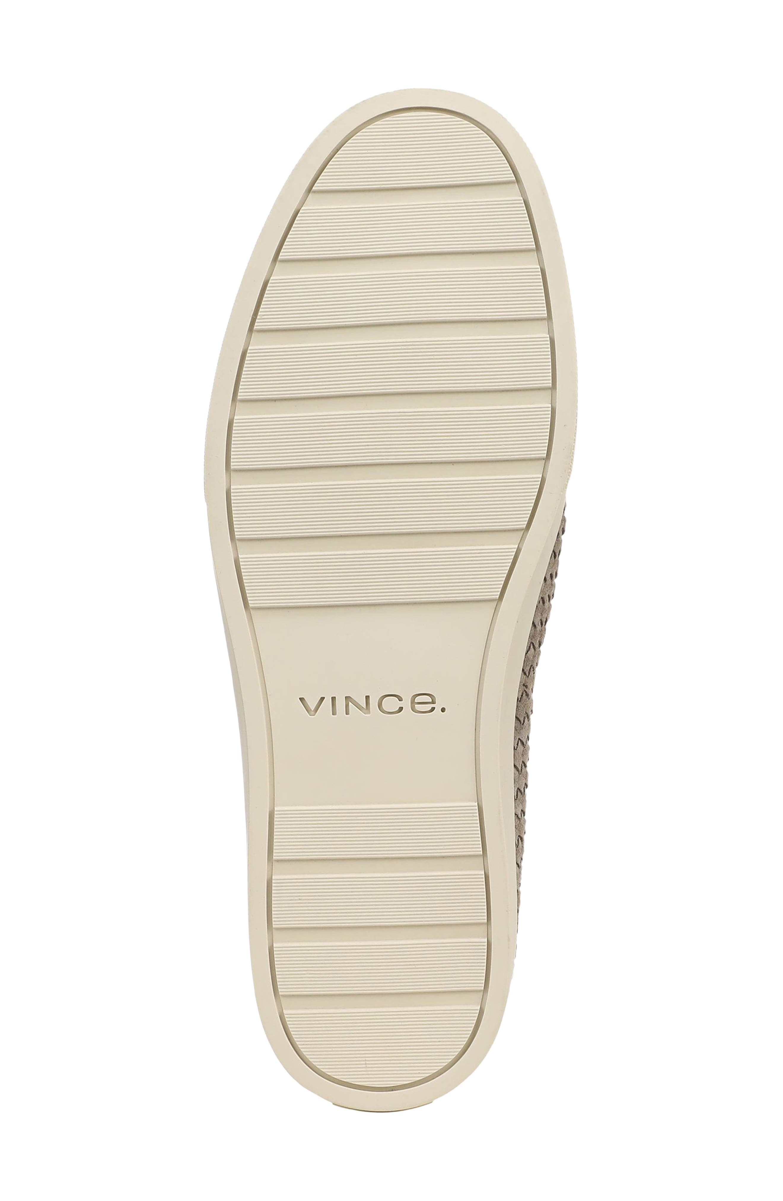 Vince Santino Woven Suede Penny Loafer, Alternate, color, Flint