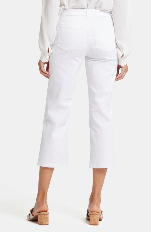 Shop Nydj Piper Crop Relaxed Straight Leg Jeans In Optic White