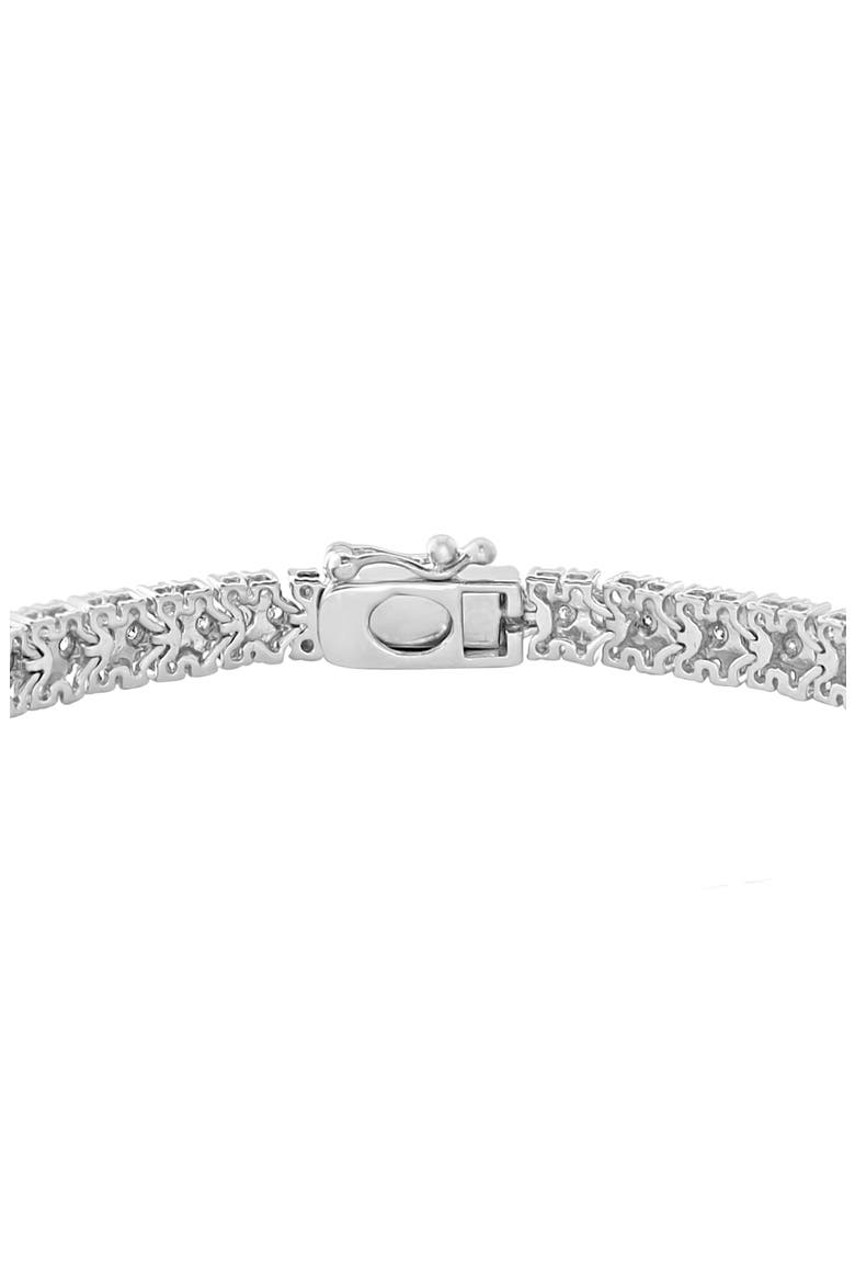 Sterling Silver Diamond Tennis Bracelet - 0.21 ctw., Alternate, color, SILVER