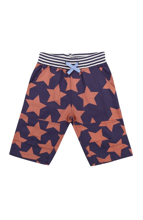 Organic Cotton Star Print Shorts (Toddler, Little Kid)