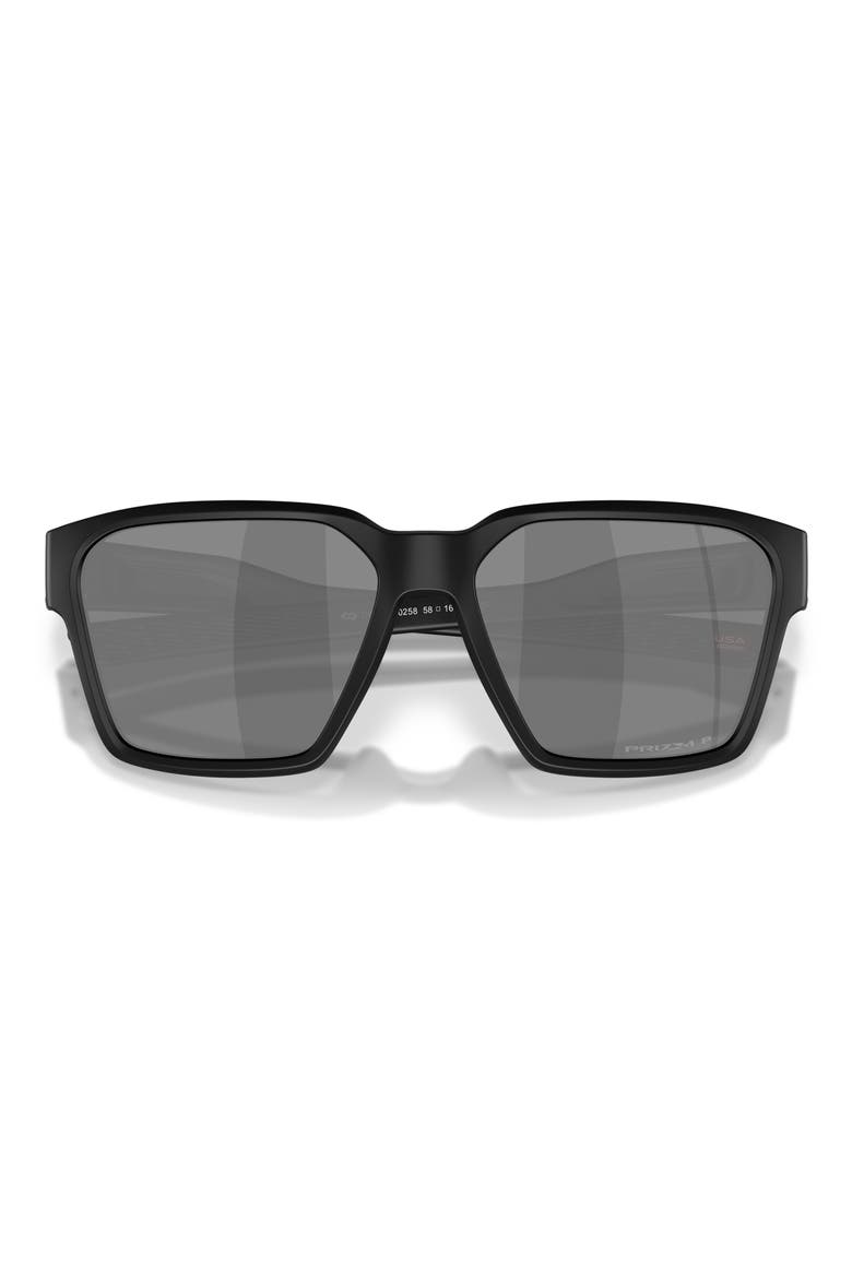 Briza 58mm Polarized Prizm™ Square Sunglasses, Alternate, color, MATTE BLACK / PRIZM POLAR