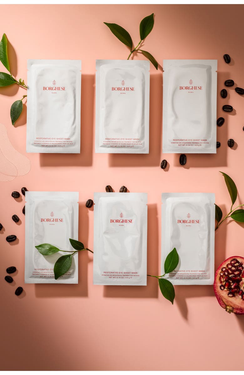 Borghese Restorative Eye Sheet Mask Hydrating and Brightening Treatment for the Eyes, Alternate, color, NO COLOR
