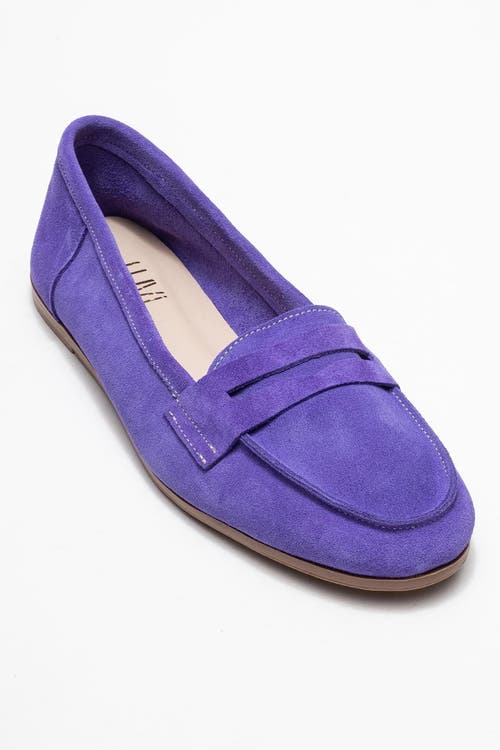 Forever & Always Shoes Dorothy Leather Loafer In Purple