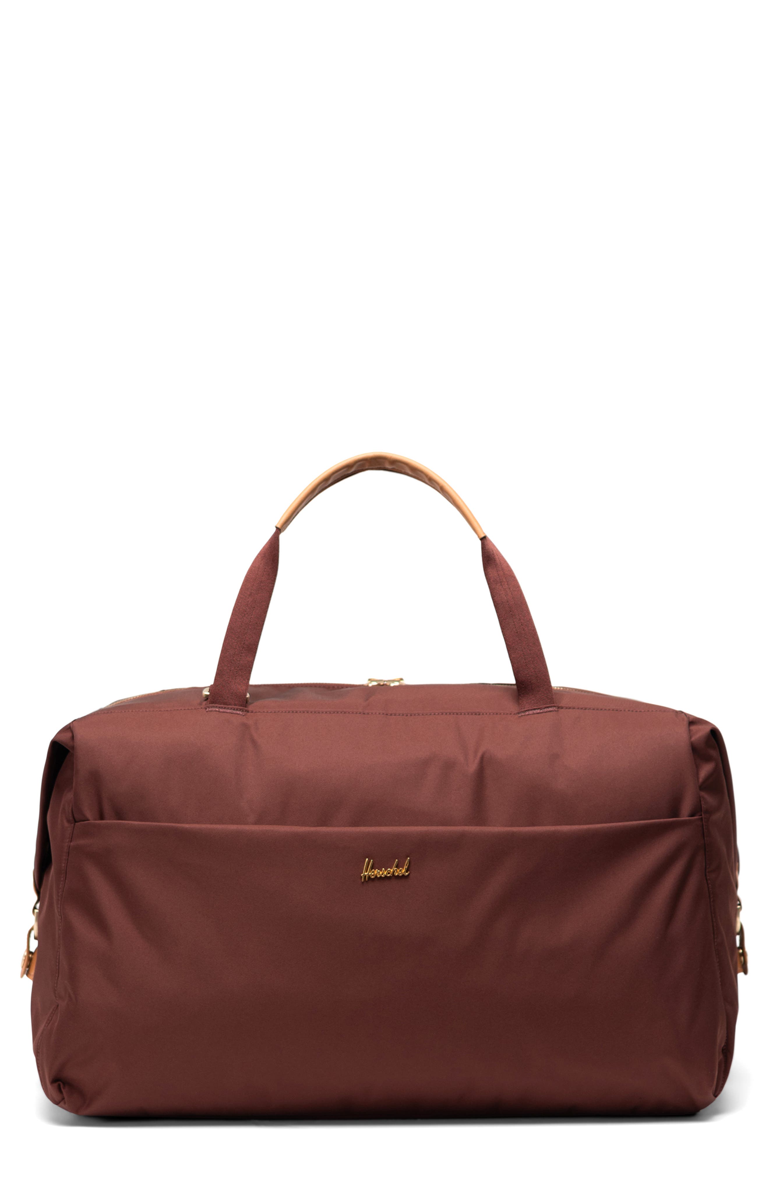 Foundation Maia Duffle Bag, Main, color, RUM RAISIN