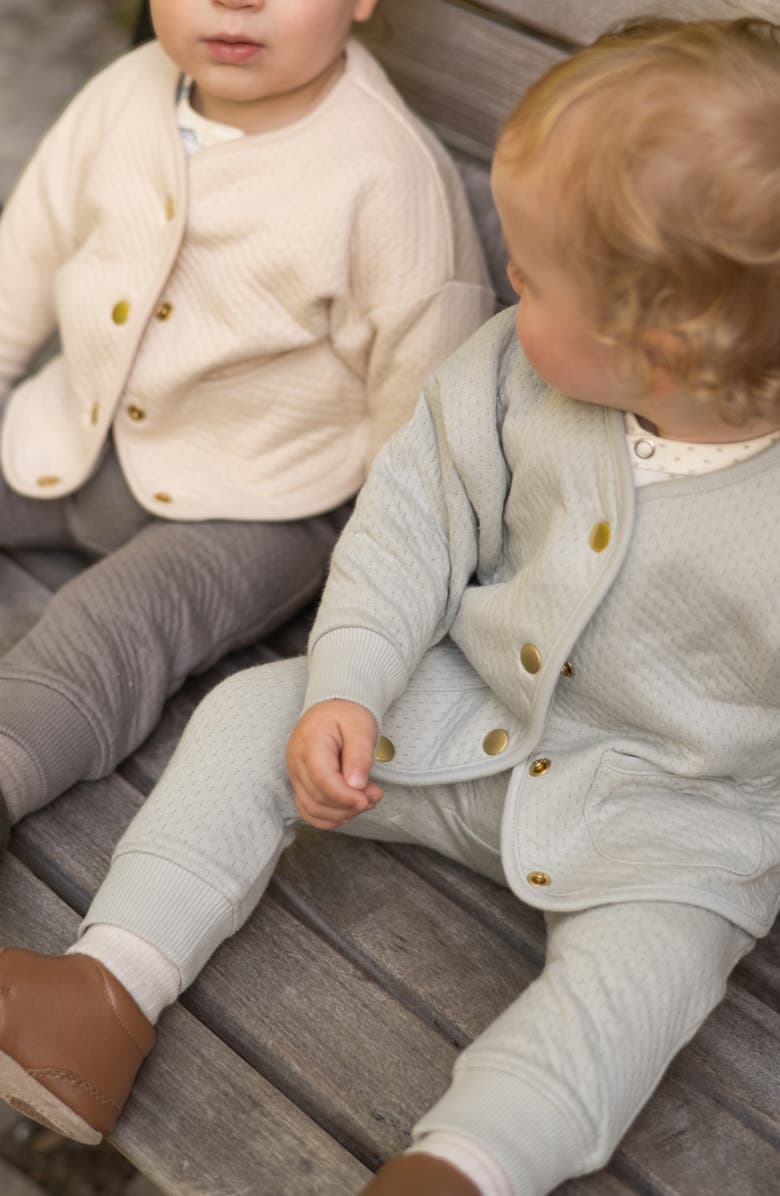 Pehr Cloud Organic Cotton Harem Pants, Alternate, color, Soft Sea