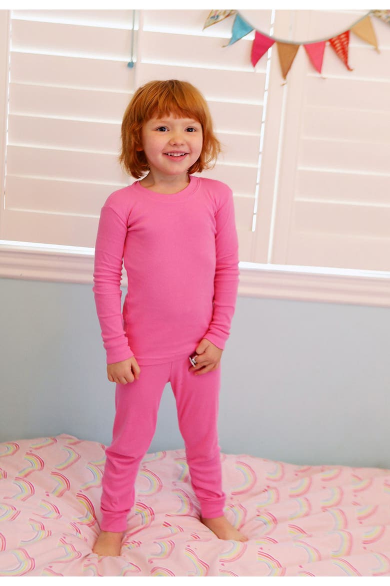 Boys and Girls Soft 100% Organic Cotton Pajama Set, Alternate, color, Black