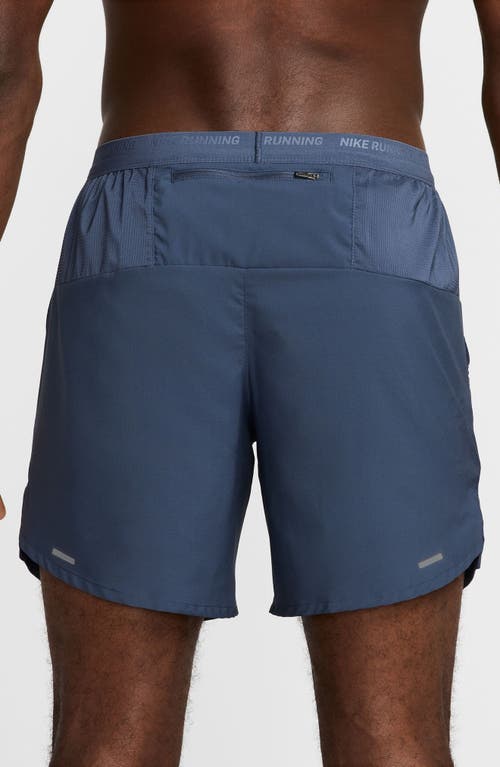 Nike Dri-fit Stride 7-inch Brief-lined Running Shorts In Blue