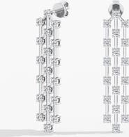 Everlee Triple Row Orbit Lab Diamond Drop in 14K Gold