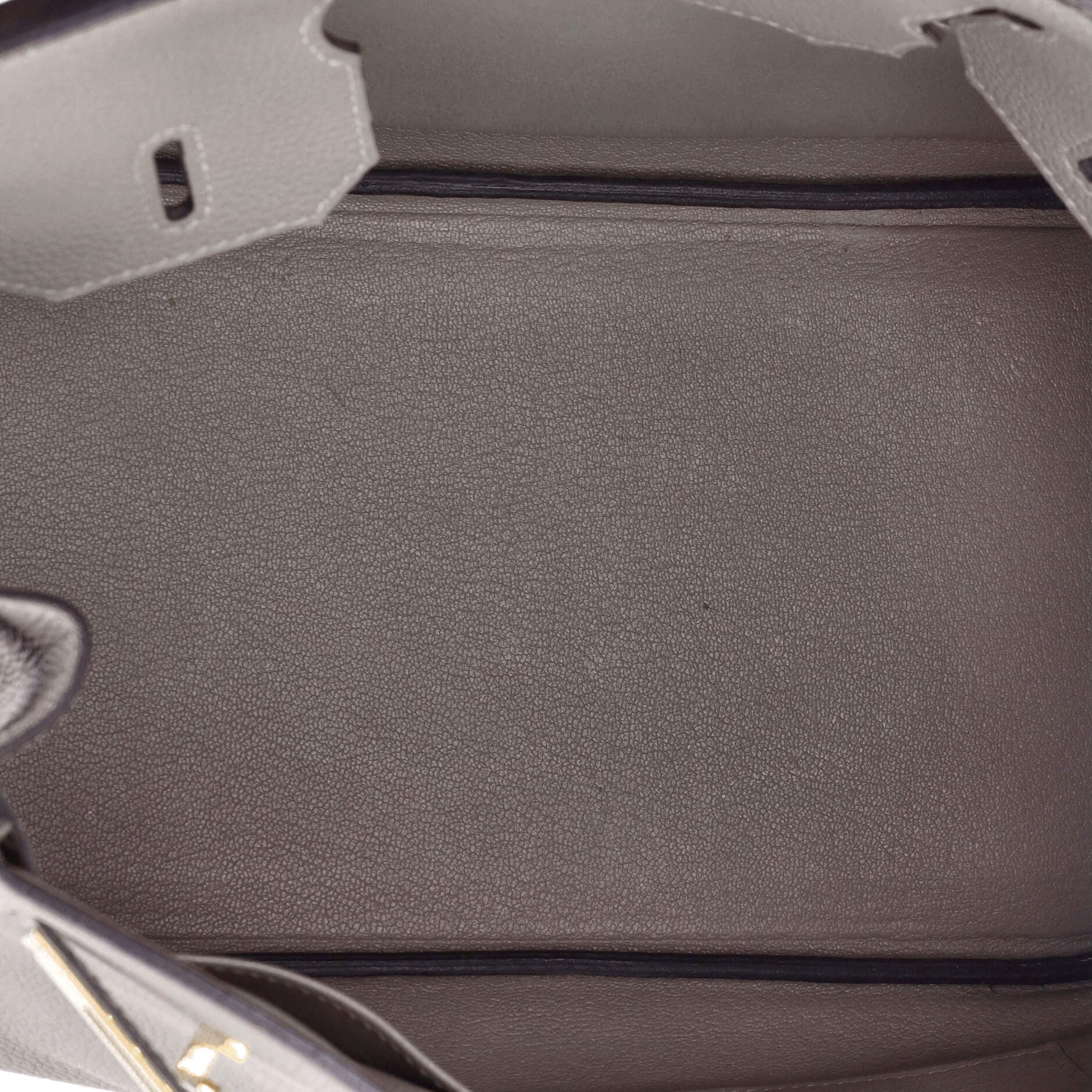 Pre-Owned Hermes Birkin Handbag Grey Togo with Gold Hardware 30, Alternate, color, 