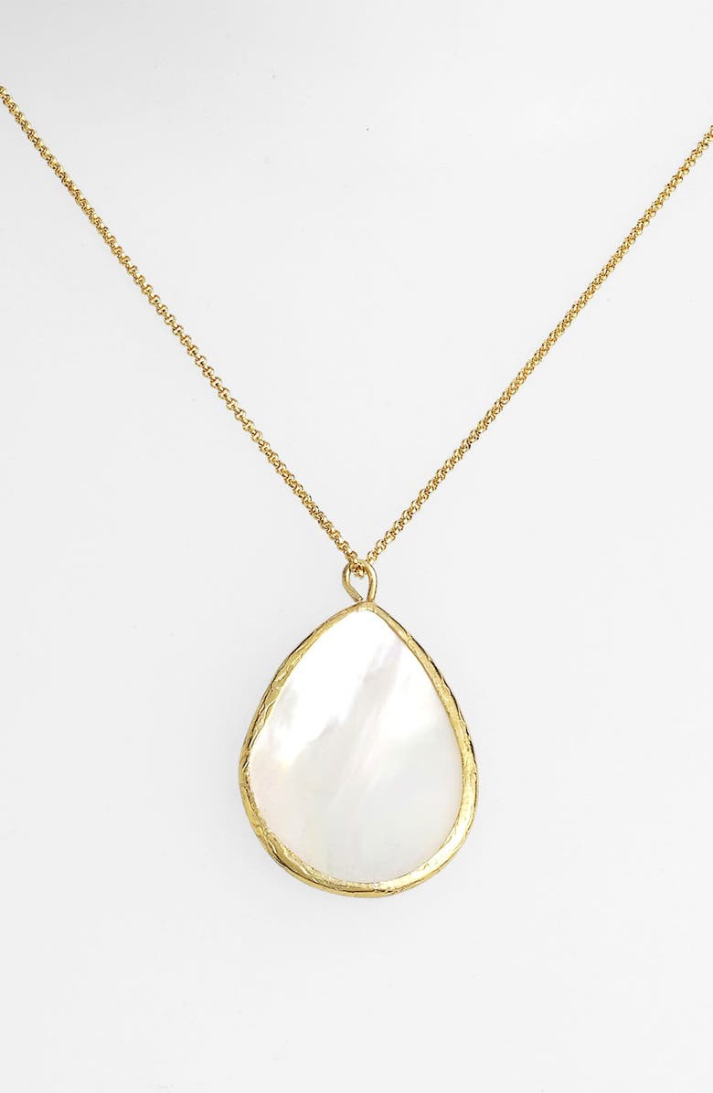 Argento Vivo Sterling Silver Argento Vivo Teardrop Pendant Necklace, Alternate, color,