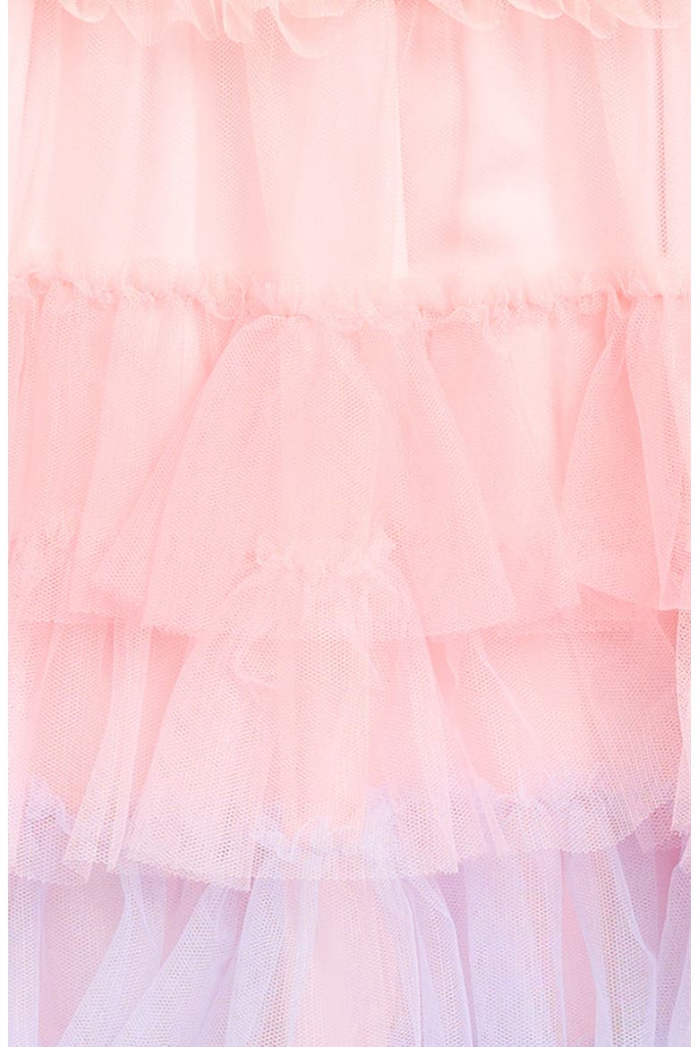 Kids' Tiered Tulle Party Dress, Alternate, color, PINK MULTI