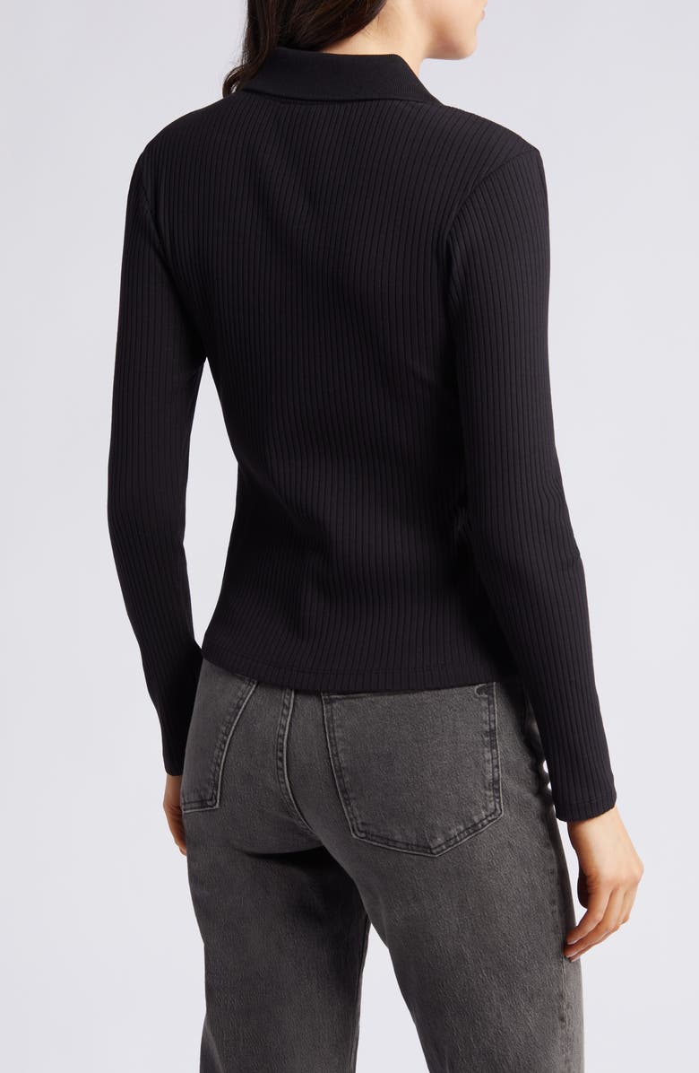 Treasure & Bond Rib Long Sleeve Polo | Nordstromrack