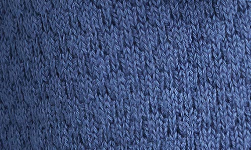 La Fiorentina Faux Fur Pull Through Scarf In Blue