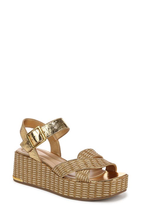 Tilly Ankle Strap Platform Wedge Sandal (Women)