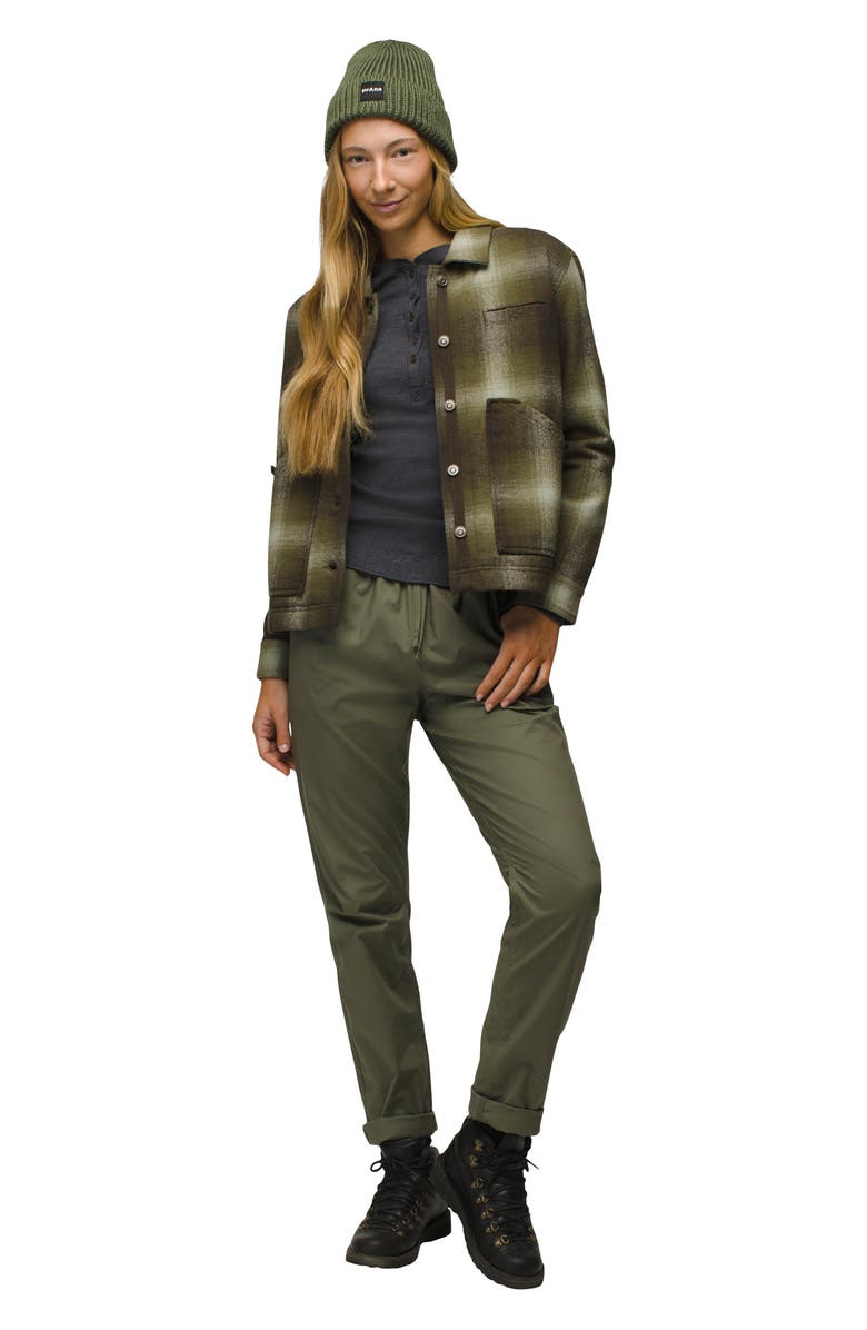 prAna Palisades Organic Cotton Blend Ripstop Pants, Alternate, color, Rye Green