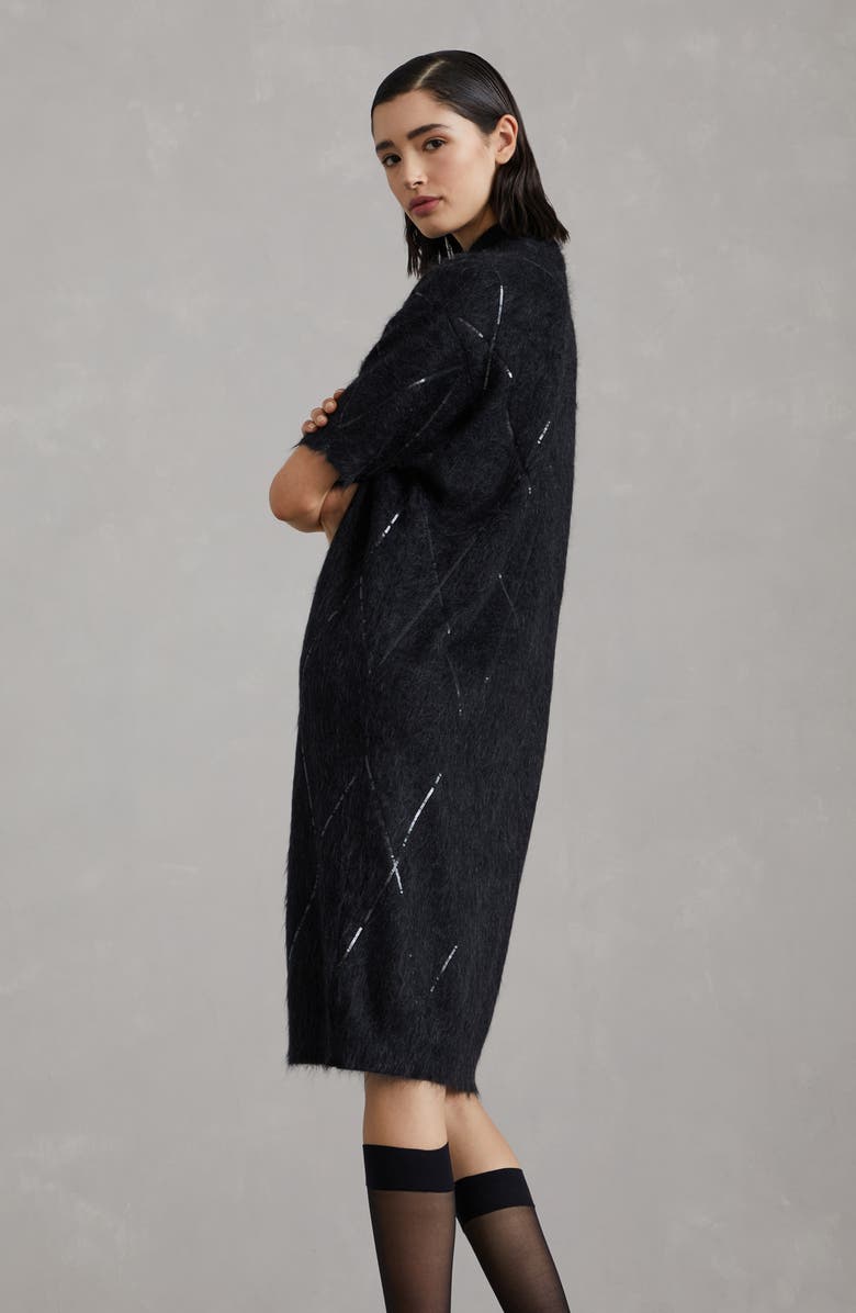 Brunello Cucinelli Dress with Dazzling Argyle Embroidery, Alternate, color,