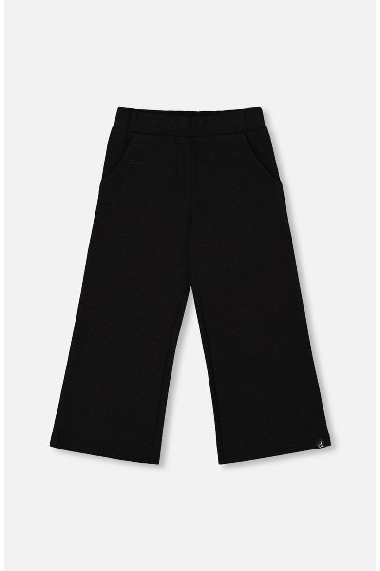 Waffle Flare Leg Pants, Main, color, Black