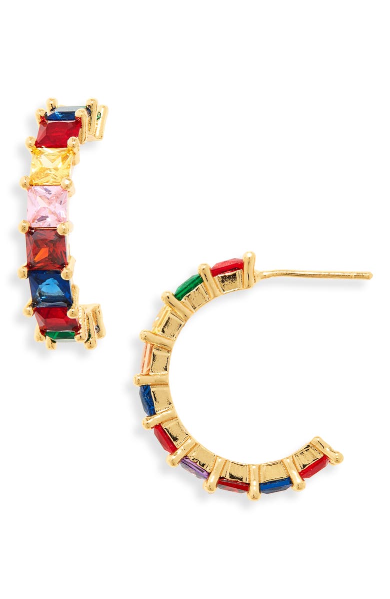 8 Other Reasons Charisma Crystal Hoop Earrings, Main, color, 