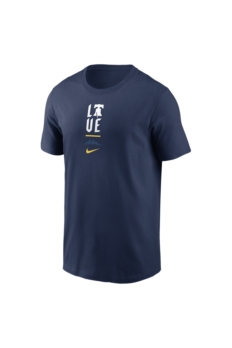 Men's Nike Navy Philadelphia Phillies City Connect 2-Hit T-Shirt, Alternate, color, Navy