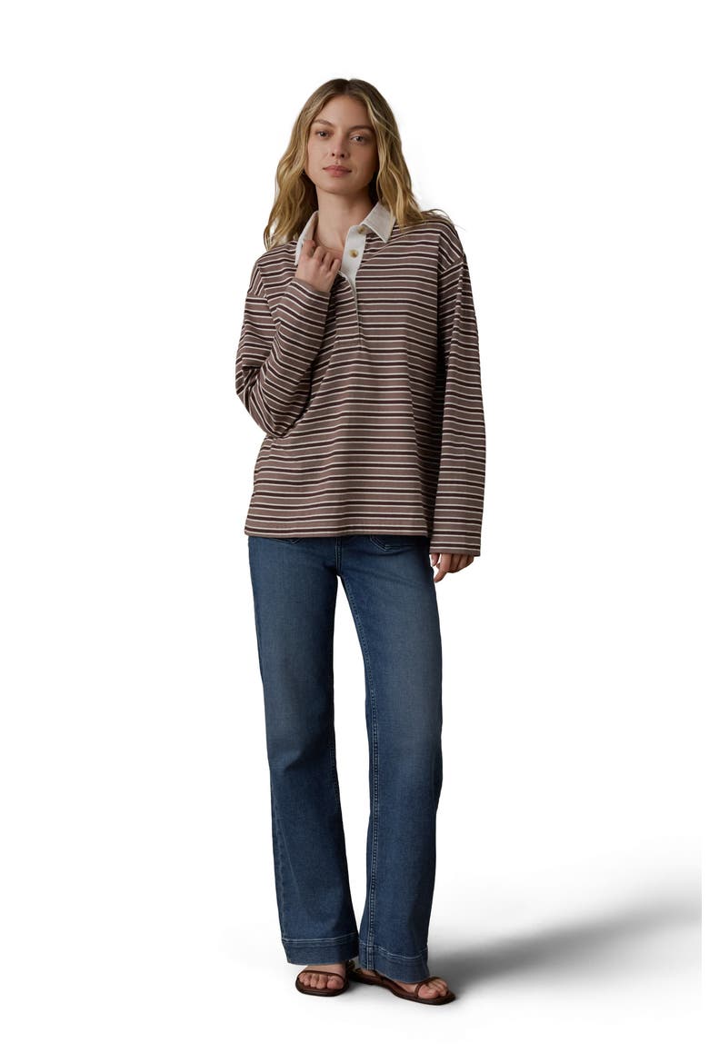 Stripe Cotton Jersey Rugby Shirt, Alternate, color, MOUNTAIN TRAIL