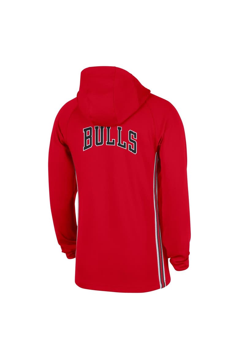 Men's Nike  Red Chicago Bulls Authentic On Court Zone Quarter-Zip Dri-FIT Hoodie Jacket, Alternate, color, Red
