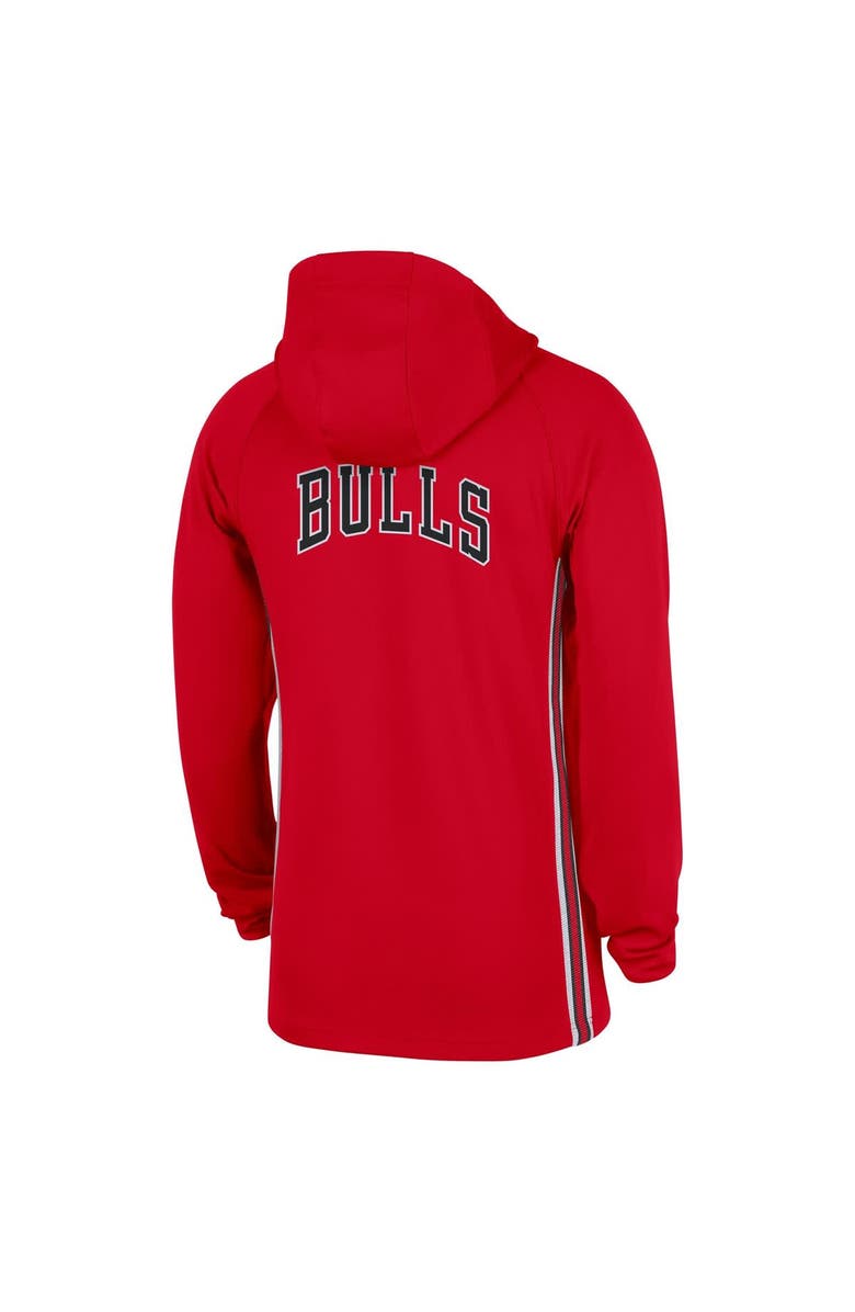 Nike Men's Nike  Red Chicago Bulls Authentic On Court Zone Quarter-Zip Dri-FIT Hoodie Jacket, Alternate, color, Red